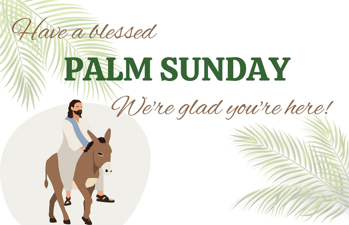 palm sunday invitation