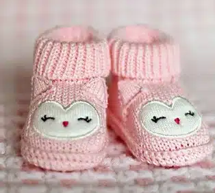 baby girl crochet booties